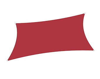 Custom Curved Waterproof Sun Shade Sail – Burgundy Red Canopy, UV Block