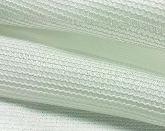 Mampara de privacidad blanca a medida: Balcón, terraza, patio - 90% de bloqueo - 88'' x 242''