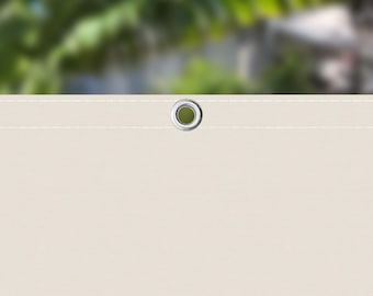 Custom Blackout Sun Shade Panel: Durable PVC Coated Privacy Screen -Beige -Fire-rated
