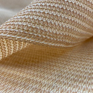 Custom Sized UV Sun Block Shade Screen Patio Canopy Cover- Banha Beige (Raw Material)