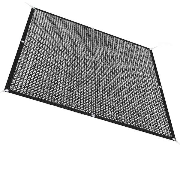 Custom Sized 40% Sun Block Garden Netting Shade Cloth w/ Grommets for Greenhouse, Chicken Coop,Barn Kennel -Black