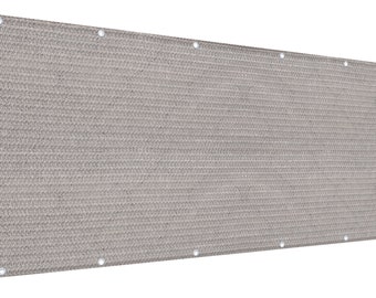 6ft Custom Privacy Screen: Balcony, Deck Railing - Smoke