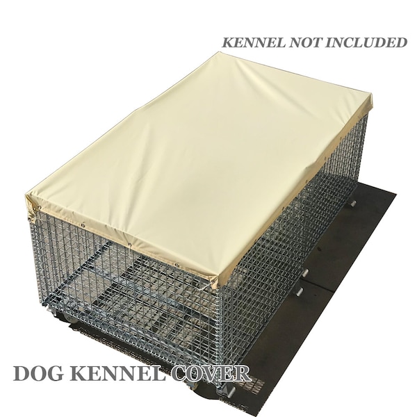 Custom Sized Waterproof Sun Block Dog Run & Pet Kennel Shade Cover (Dog kennel not included)