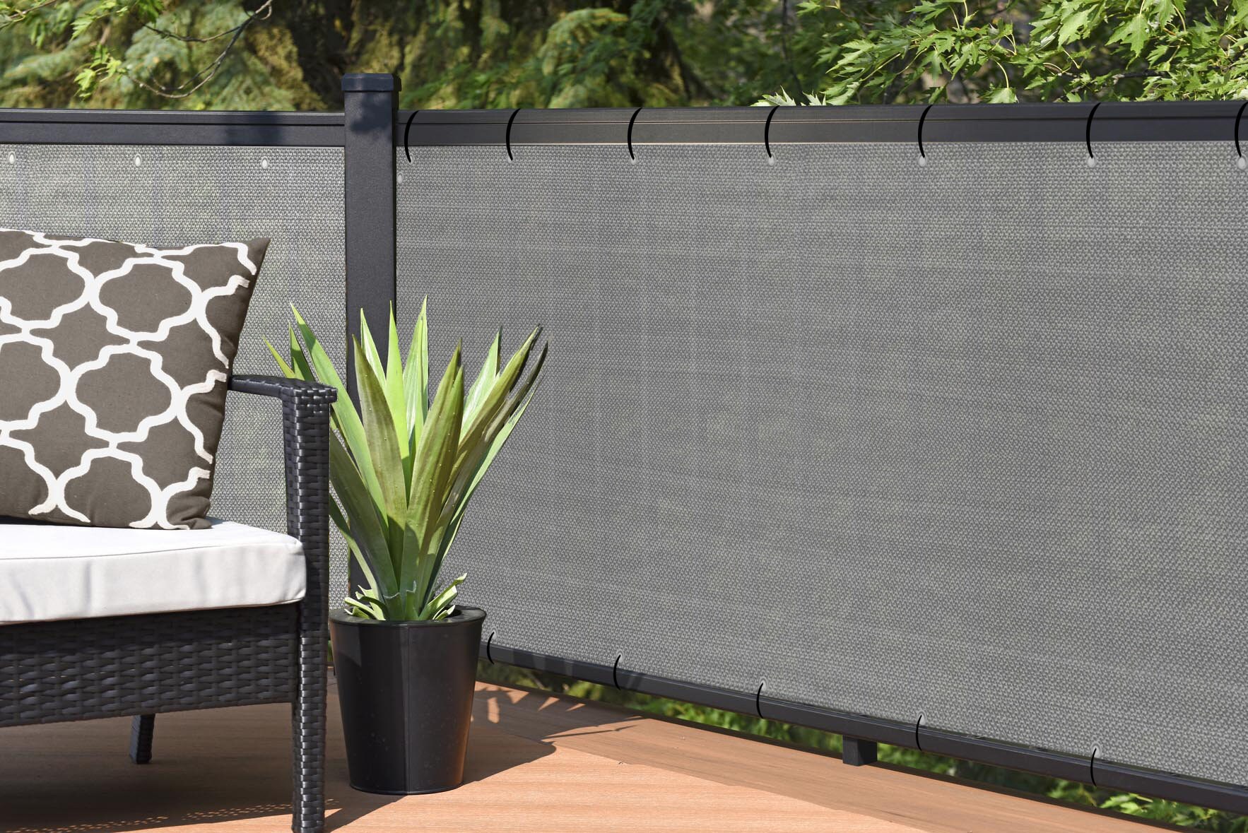Alion Home HDPE Breathable Privacy Shade Pergola Cover - Smoke Tan — Alion  Home Inc