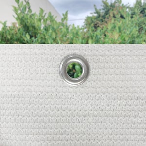 Écran de confidentialité élégant de 27,5 po, 28 po, 29 po ou 30 po. sur mesure - terrasse de jardin, patio, balcon, clôture, piscine, balustrade - blanc