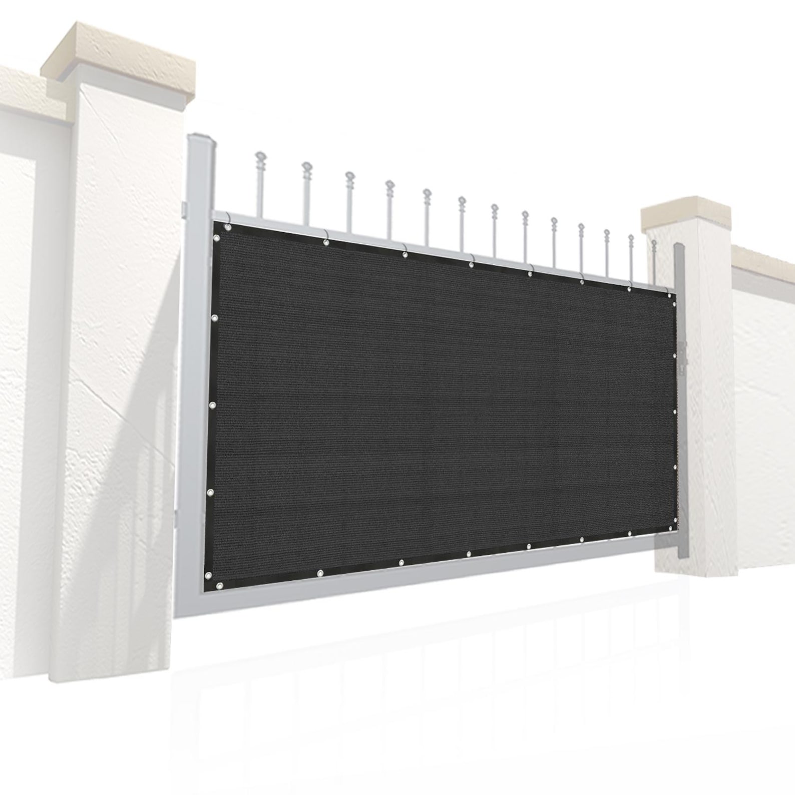 Custom Arched Gate Privacy Screen: Double Layer Black Barrier - Etsy