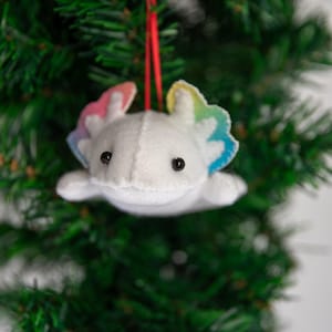 Axolotl Christmas ornament, Axolotl plushie