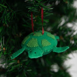 Turtle Christmas Ornament, Turtle Ornament