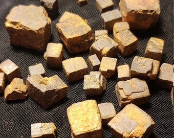 1/2 lb. Limonite cubes, Limonite Psuedomorphs, 1/2 lb lot, 8 oz. Montgomery County,  North Carolina,  USA minerals