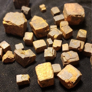1/2 lb. Limonite cubes, Limonite Psuedomorphs, 1/2 lb lot, 8 oz. Montgomery County,  North Carolina,  USA minerals