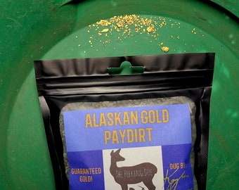 Alaskan GOLD PAYDIRT!  Guaranteed gold!  Real Alaskan Gold mined by Kayla Johanson. Please read item description for info on all bag options