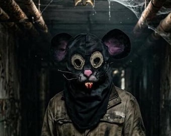Handmade Fanged Rat Horror Mask