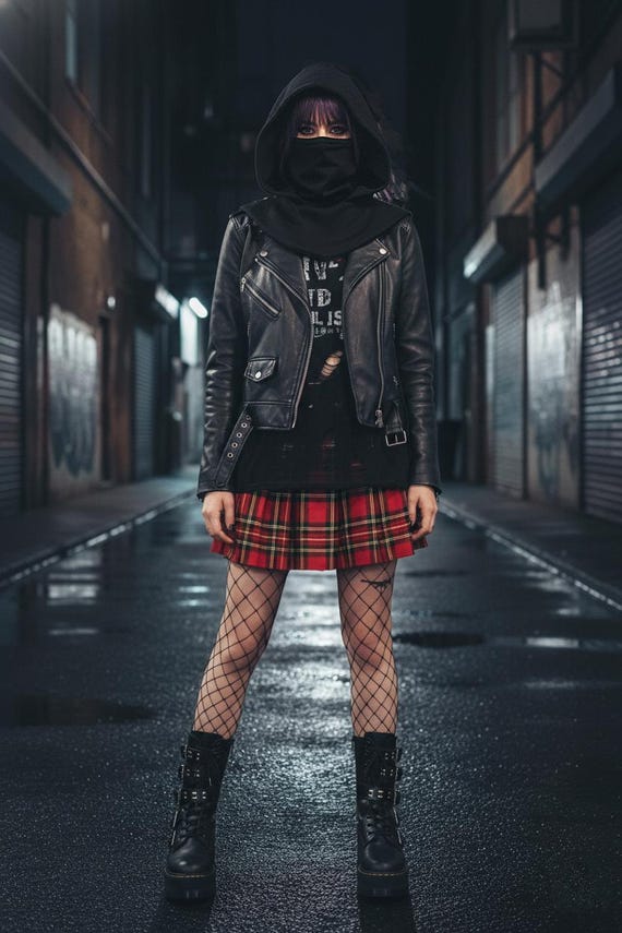 Black Techwear Hood with Face Mask