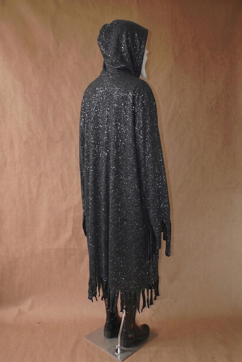 Slasher Robe Sparkling Black Phantom Robe - 90s Slasher Halloween Costume - Etsy
