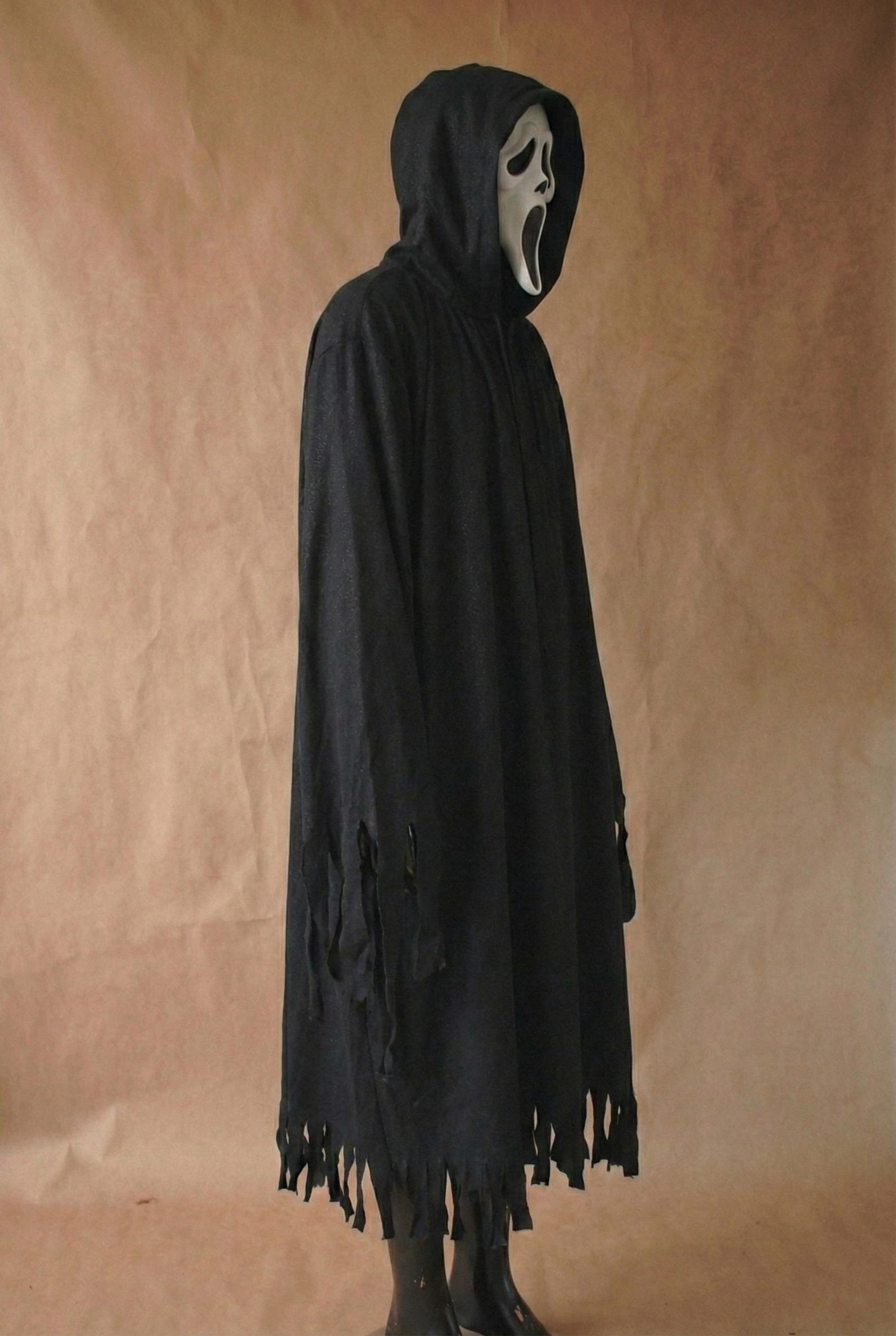Horror Robe Sparkling Black Phantom Robe - 90s Slasher Halloween Costume - Etsy