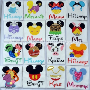 Character-Inspired-Mr. -Mouse- Ears - Applique - Shirt - Adult - Minnie- Cruise - Family - Vacation -Trip - Park - Head-Matching -Monogram