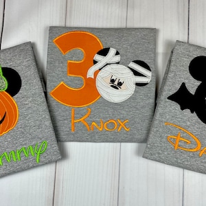 Halloween Birthday Shirt, Mummy,  Mouse Birthday shirt, Halloween Birthday, Not, Scary,  Halloween Shirt,  Embroidered, Personalized, Ears