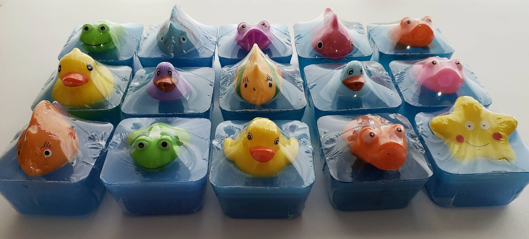 Soap with toys in it/Glycerin soap with toys/Soap with toys Etsy