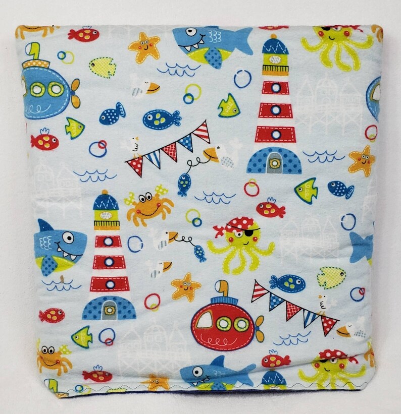 Underwater Pirates Quillow Blanket Throw Pillow Blanket Ocean Etsy
