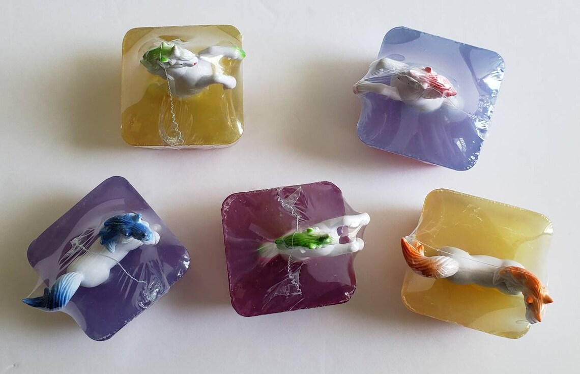 Soap With Toys in It/glycerin Soap With Toys/soap With Toys Etsy