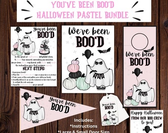 You've Been Booed Game, Fun Neighbor Gift, Pastel Halloween Printable, We've Been Boo'd Activity, Trick or Treat Basket Idea, Boo Buddy