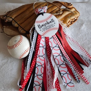 Baseball Bag Tag, Gift for Coach, Softball Mama Bling, Game Day Tote Bag Charm, Ball Field Tassel, Play Ball Door Hanger, Player Present