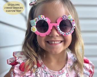 Back to School Sunglasses for Kids, First Day Sunnies, Personalized Grade Level Gift, Kindergarten Vibes Glasses,  Custom Summer Gift Idea