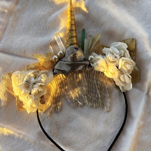 Unicorn Crystal Headband, Healing stones and crystals