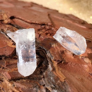 Quartz Crystal High Vibes Earrings, Raw Crystal Earrings, Healing stones and crystals