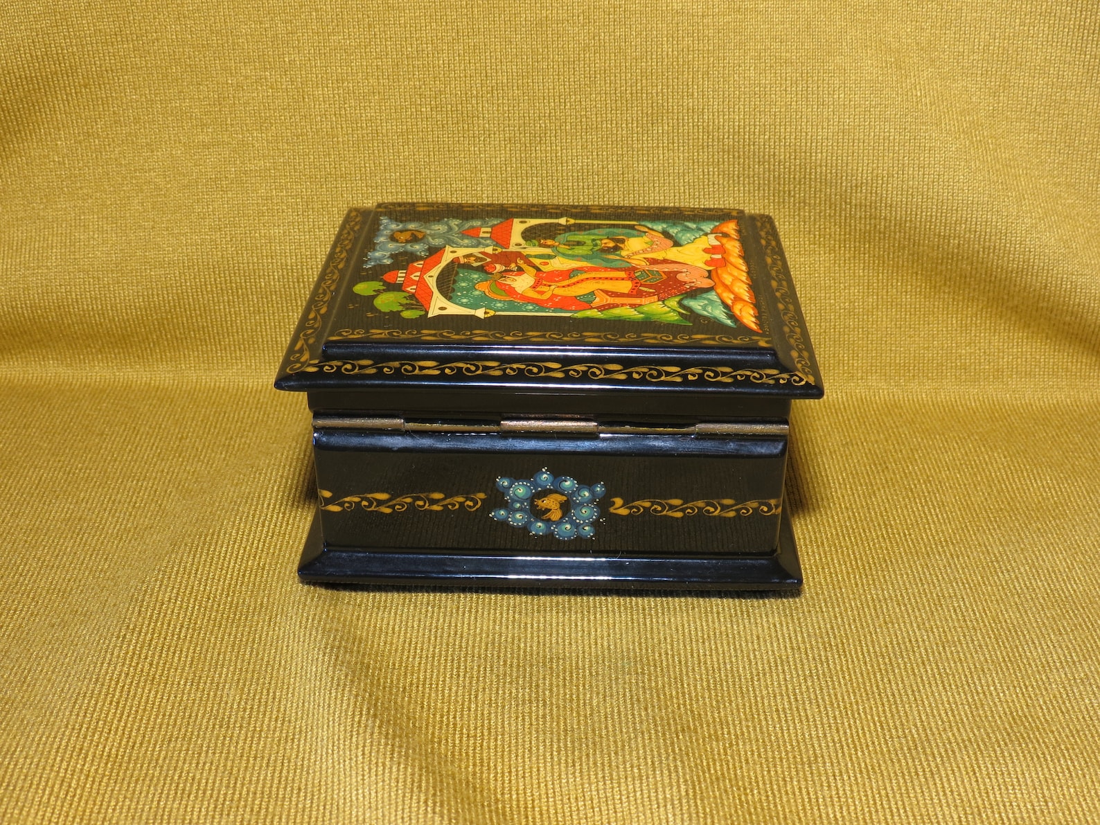 Vintage Author's Russian lacquer box HAND PAINTED Etsy