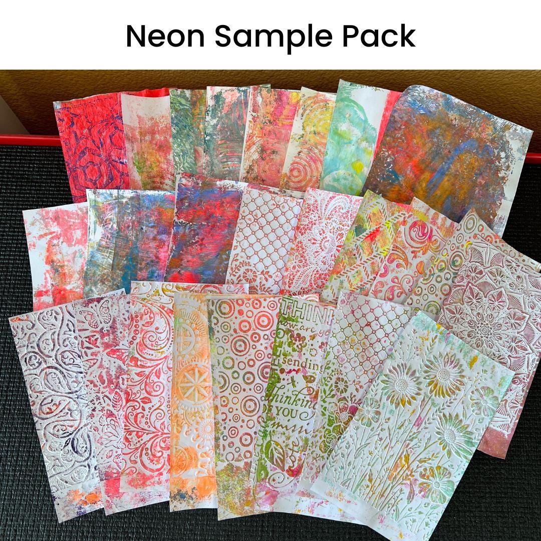 Junk Journal Paper Pack | 50 Hand Painted Collage Papers | Mixed Media ...