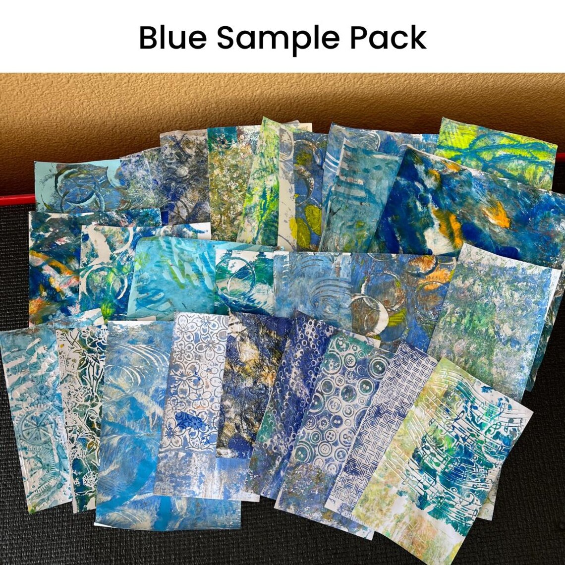 Junk Journal Paper Pack | 50 Hand Painted Collage Papers | Mixed Media ...