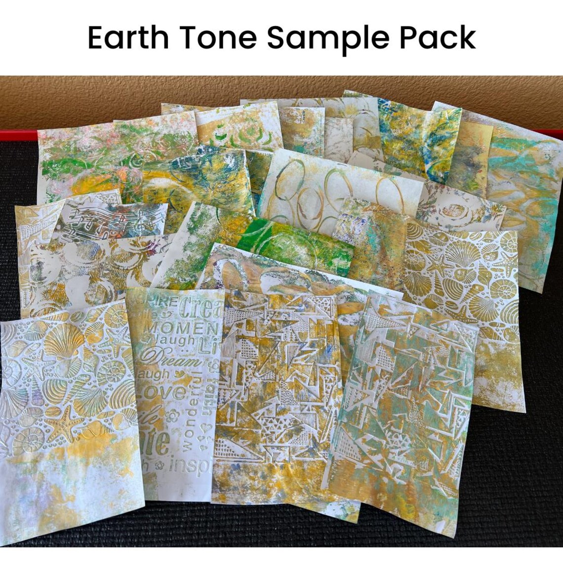Junk Journal Paper Pack | 50 Hand Painted Collage Papers | Mixed Media ...