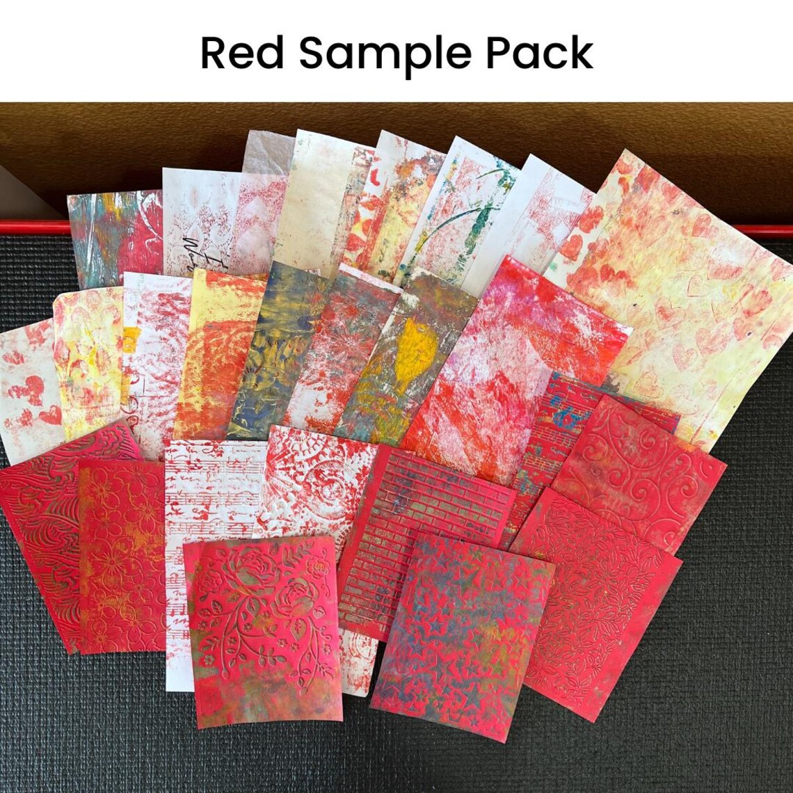 Junk Journal Paper Pack | 50 Hand Painted Collage Papers | Mixed Media ...