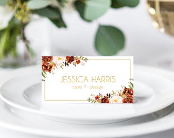 autumn place cards