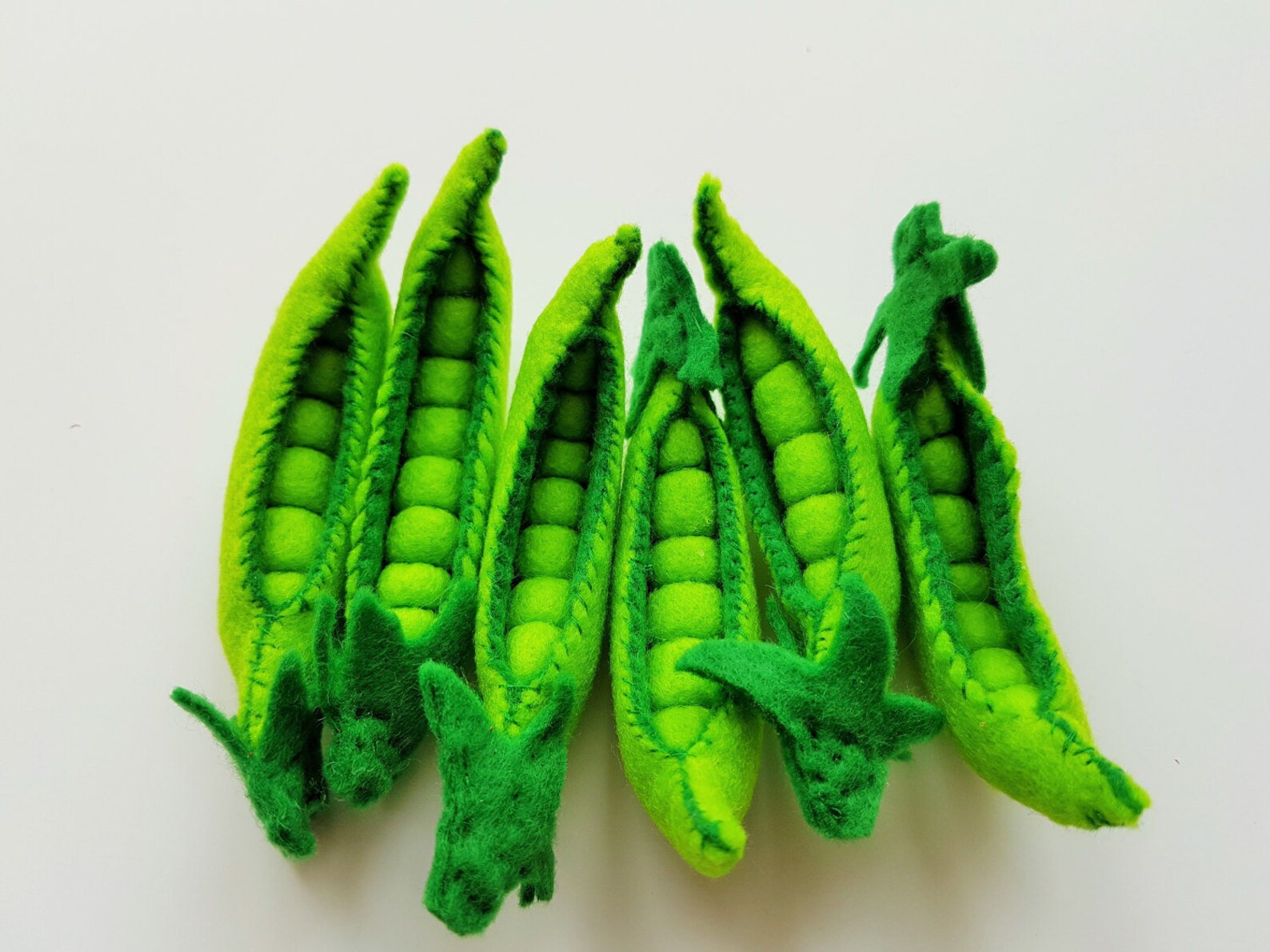 Felt Food Eco Friendly Children's Felt Play Food for Kids Toy Kitchen Pretend Play Peas Gift for