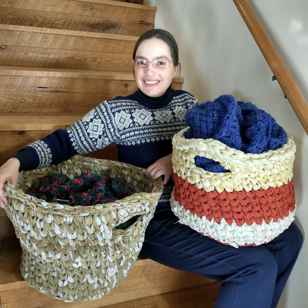 Crochet a Basket from Sheets DIY Pattern
