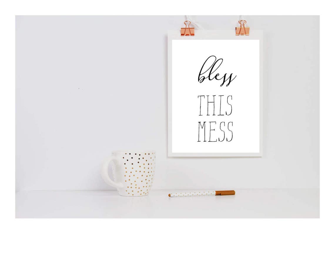 Bless This Mess Printable | Etsy