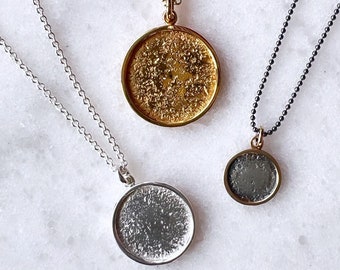 Sand at Sunset medallion necklace