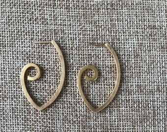 Spiral Hoop Earrings