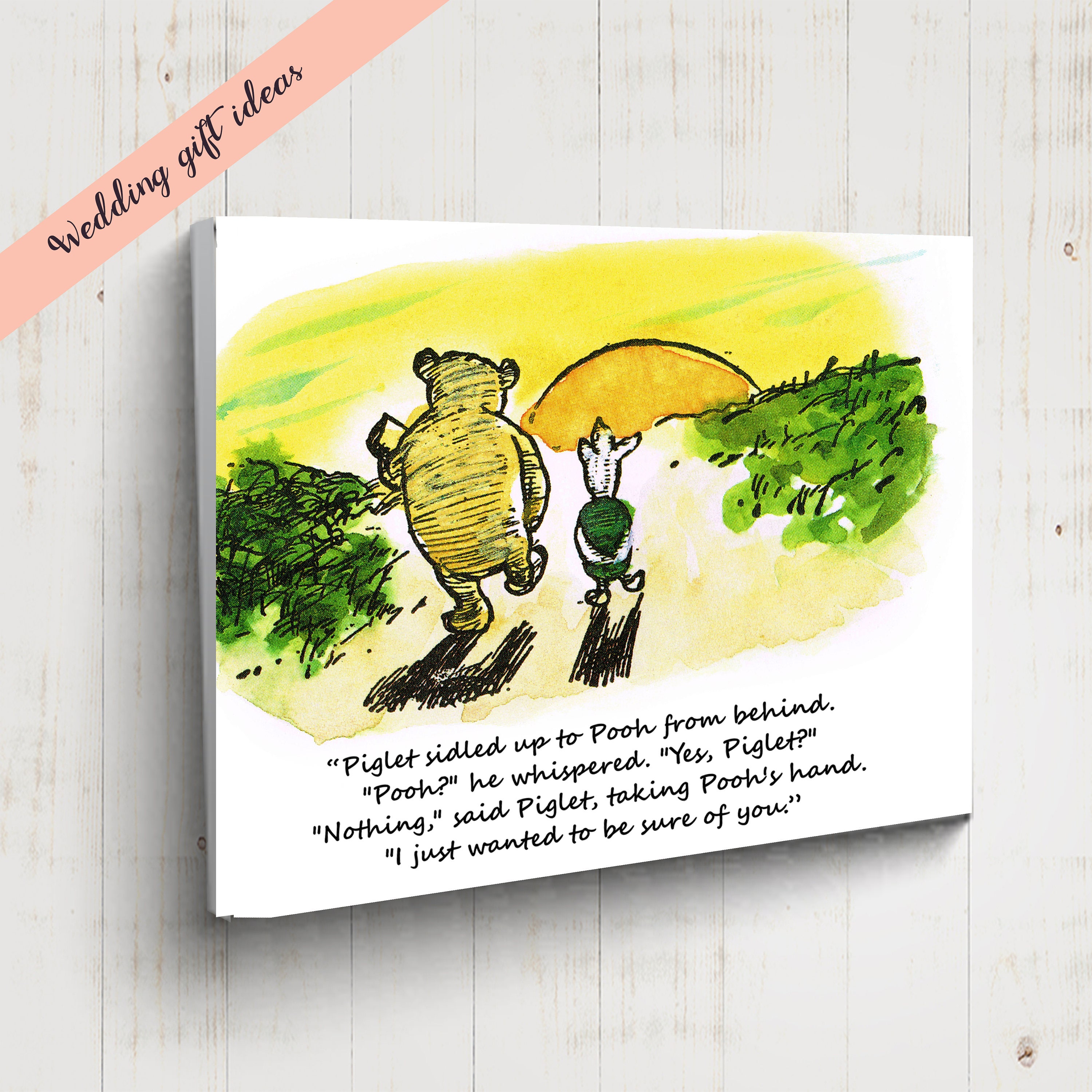 Winnie The Pooh Quote I just wanted to be sure of you Etsy