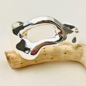 Bold modern   Silver Cuff