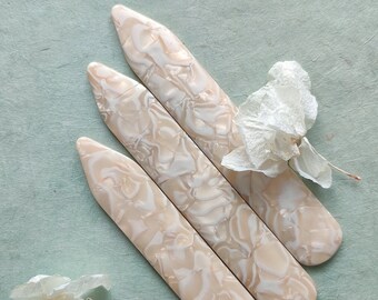 Vegan Bone Folder - Acétate marbré