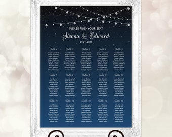 table seating chart etsy