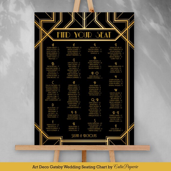Wedding Seating Chart Template Table Seating Chart Printable Etsy