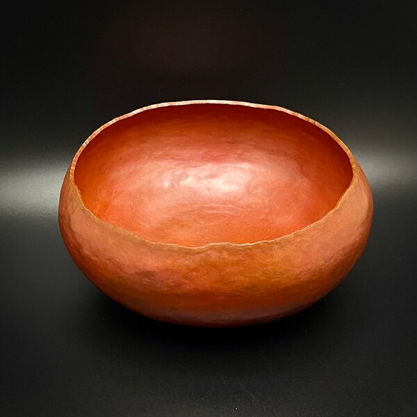 Hammered Copper Bowl Etsy