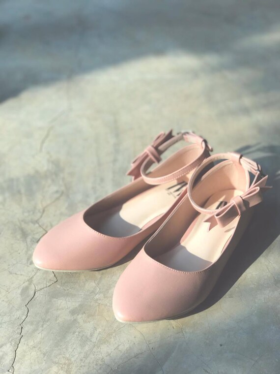 pink pointed flats
