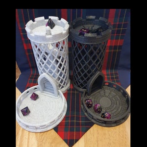 Lattice Style Spiral Dice Tower | Dungeons and Dragons | Board Games | Dice Roller