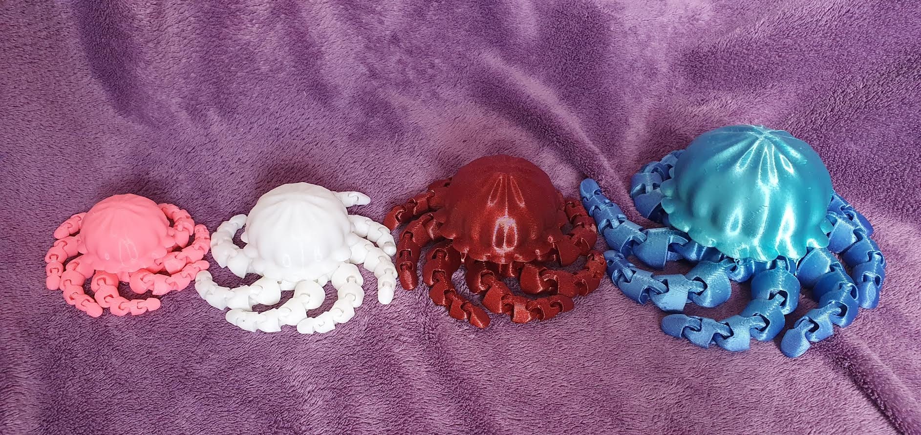 Jellyfish Fidget Toy Articulated Jellyfish Sensory Toy Etsy