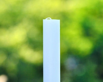 Handmade White Pillar Candle 24" - Sacred and Symbolic, Perfect for Church and Baptism Ceremonies